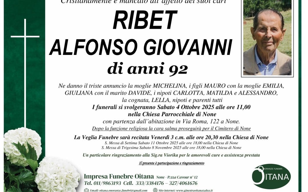 Ribet Alfonso Giovanni